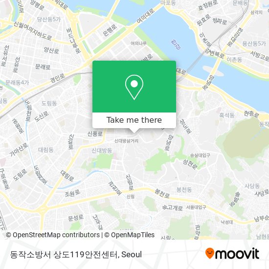 동작소방서 상도119안전센터 map