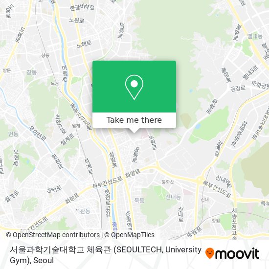 서울과학기술대학교 체육관 (SEOULTECH, University Gym) map