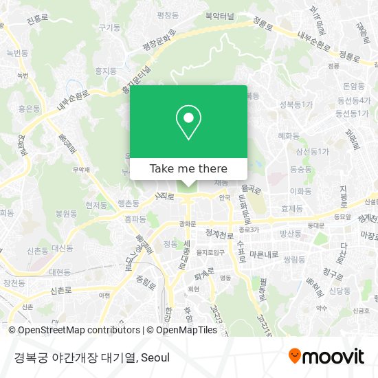 경복궁 야간개장 대기열 map