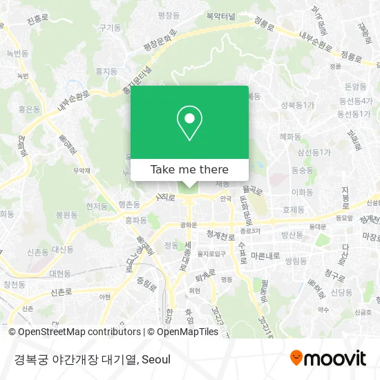경복궁 야간개장 대기열 map