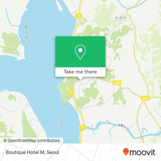 Boutique Hotel M map
