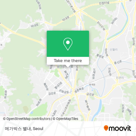 메가박스 별내 map