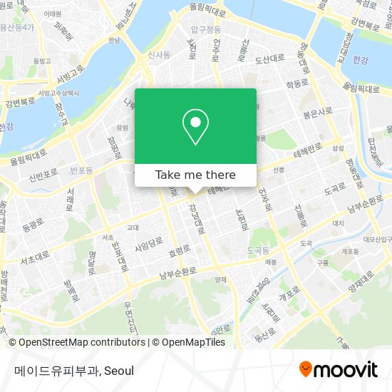 메이드유피부과 map