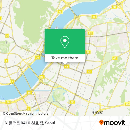 해물떡찜0410 천호점 map