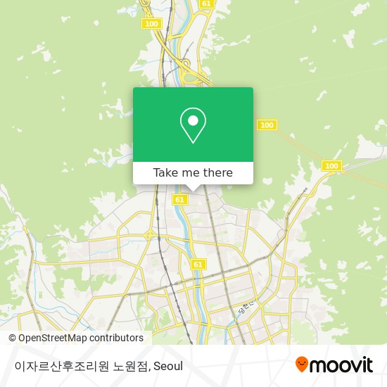 이자르산후조리원 노원점 map