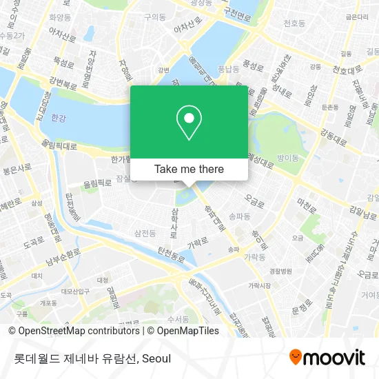 롯데월드 제네바 유람선 map