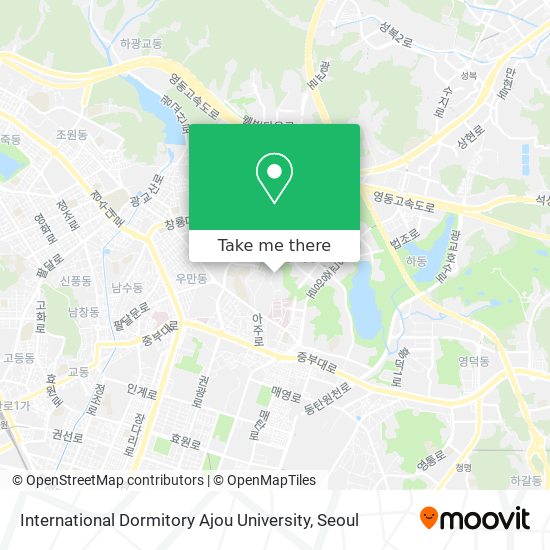 International Dormitory Ajou University map