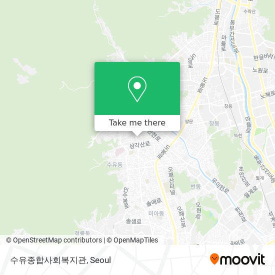 수유종합사회복지관 map