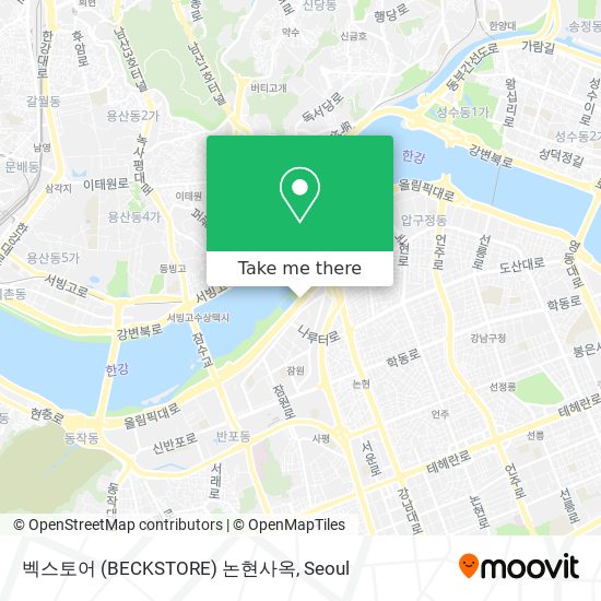 벡스토어 (BECKSTORE) 논현사옥 map