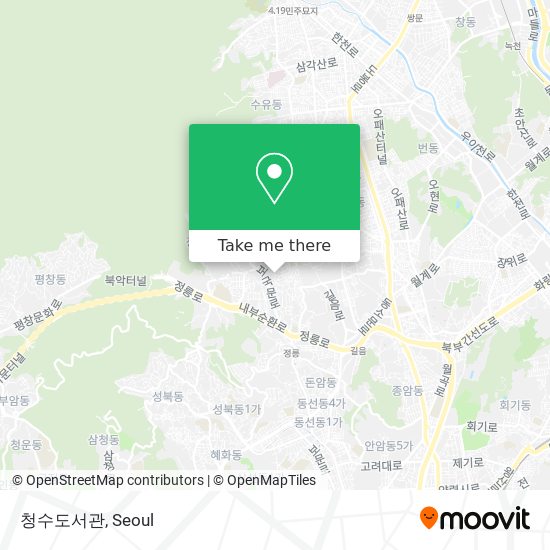 청수도서관 map