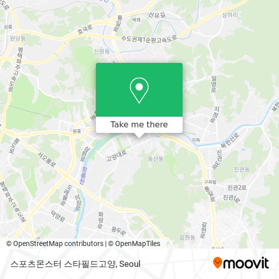 스포츠몬스터 스타필드고양 map