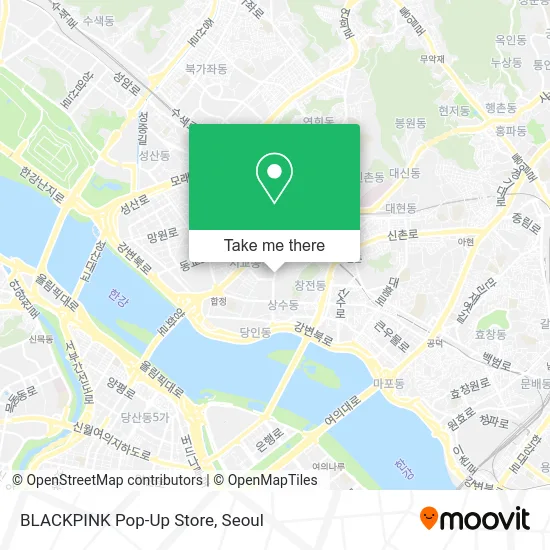 BLACKPINK Pop-Up Store map