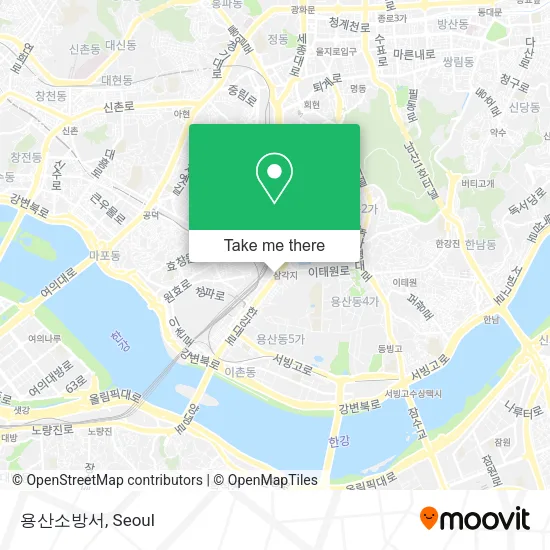 용산소방서 map