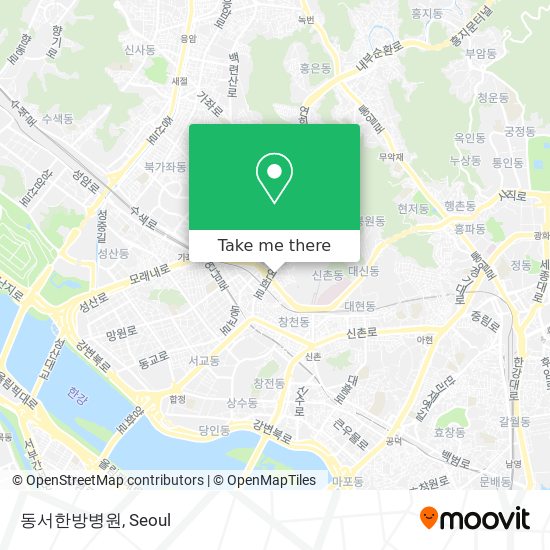 동서한방병원 map