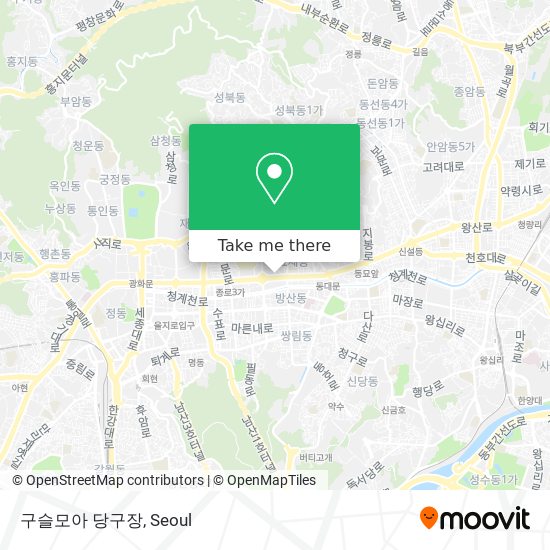 구슬모아 당구장 map