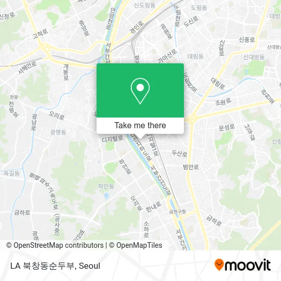 LA 북창동순두부 map