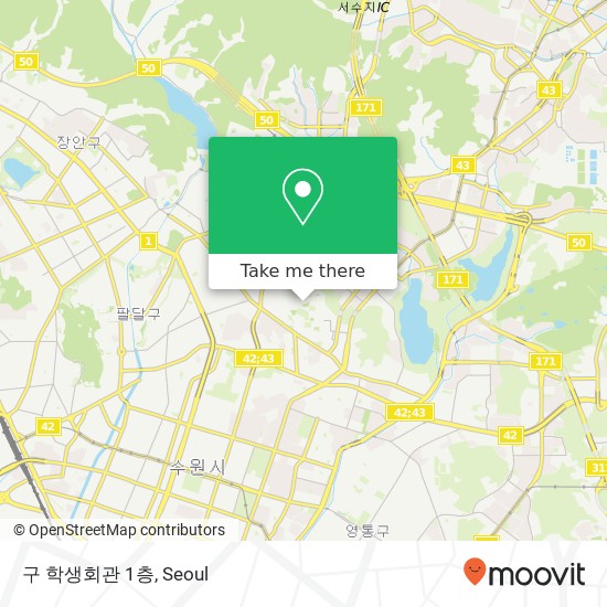 구 학생회관 1층 map