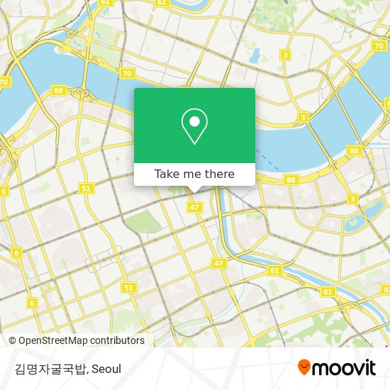 김명자굴국밥 map