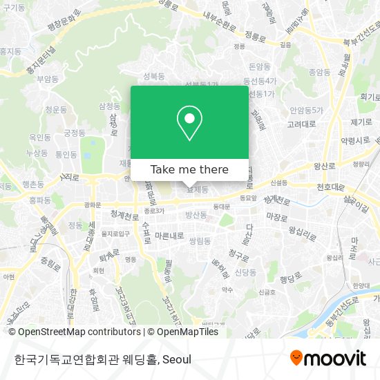 한국기독교연합회관 웨딩홀 map