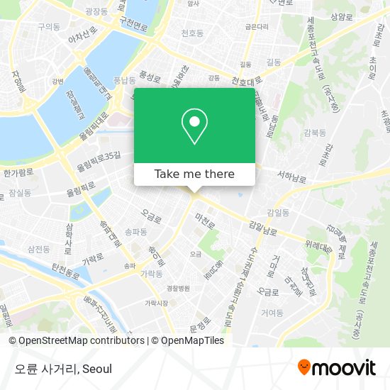 오륜 사거리 map