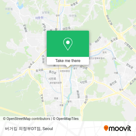 버거킹 의정부DT점 map