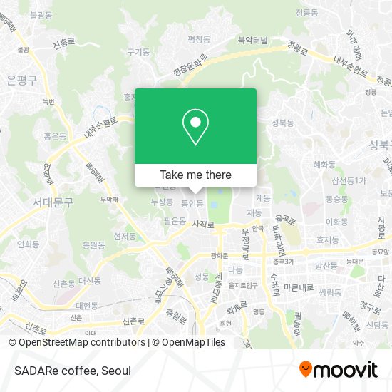 SADARe coffee map