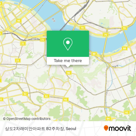 상도2차래미안아파트 B2주차장 map