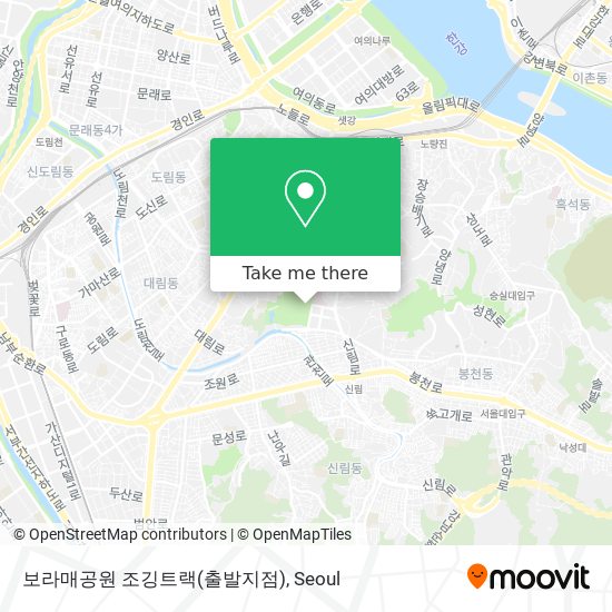 보라매공원 조깅트랙(출발지점) map