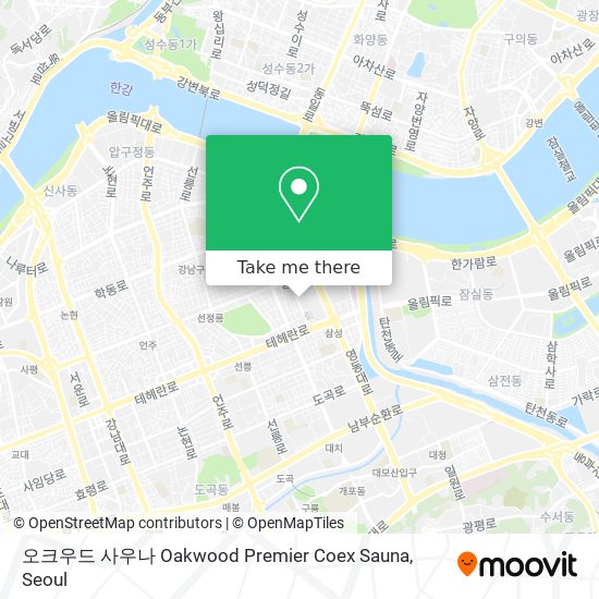 오크우드 사우나 Oakwood Premier Coex Sauna map