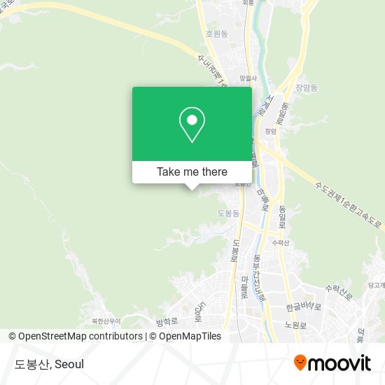 도봉산 map