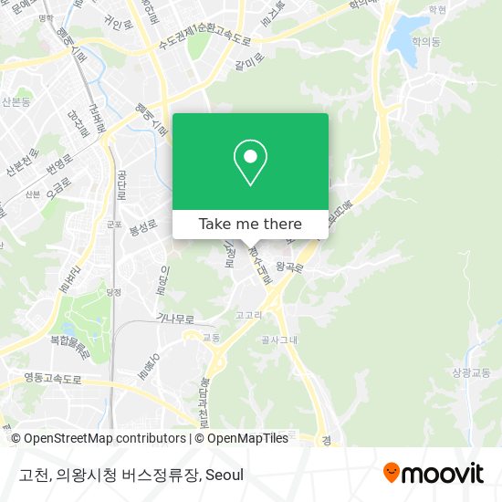 고천, 의왕시청 버스정류장 map