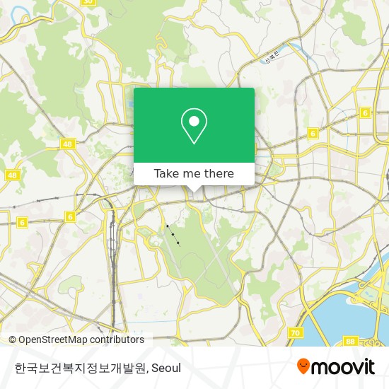 한국보건복지정보개발원 map