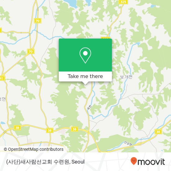 (사단)새사람선교회 수련원 map