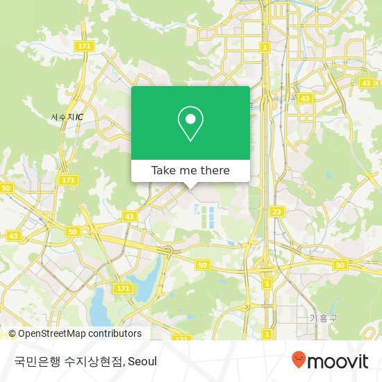 국민은행 수지상현점 map