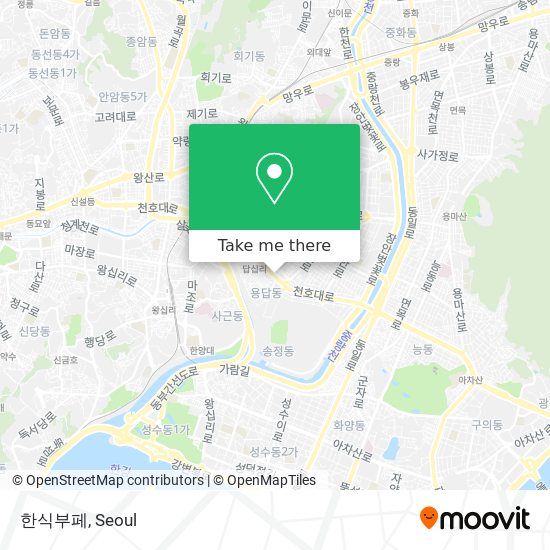 한식부페 map