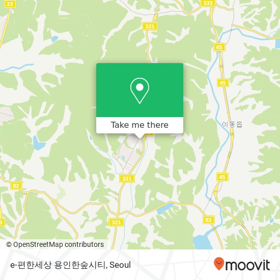 e-편한세상 용인한숲시티 map