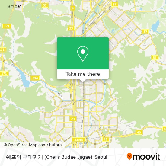 쉐프의 부대찌개 (Chef's Budae Jjigae) map