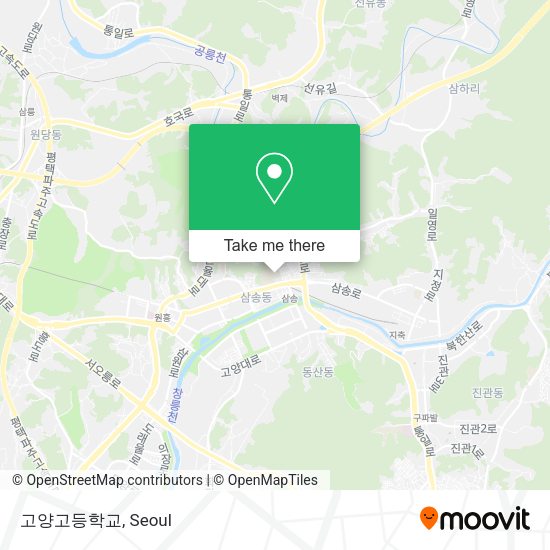 고양고등학교 map