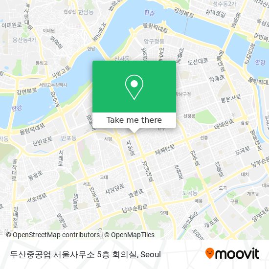 두산중공업 서울사무소 5층 회의실 map
