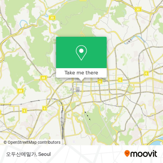 오두산메밀가 map