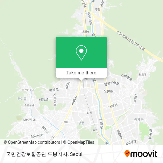 국민건강보험공단 도봉지사 map