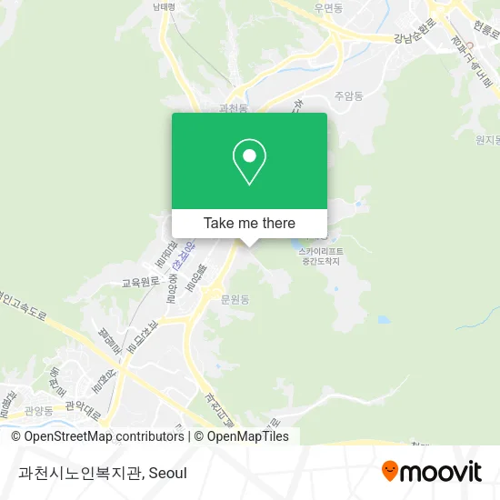 과천시노인복지관 map