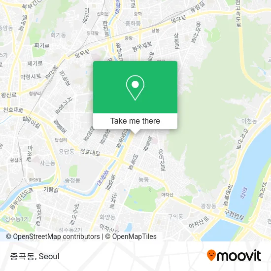 중곡동 map
