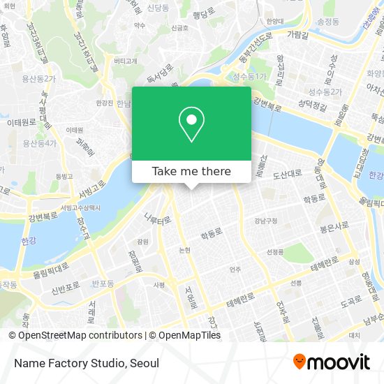 Name Factory Studio map