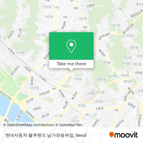 현대자동차 블루핸즈 남가좌동부점 map