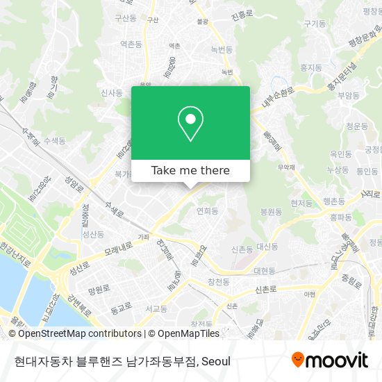 현대자동차 블루핸즈 남가좌동부점 map