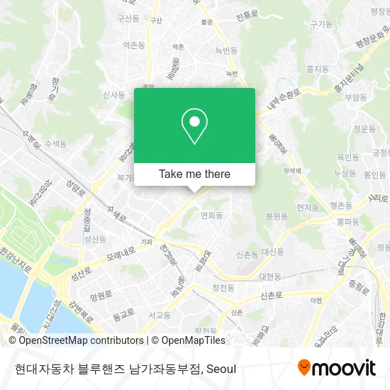 현대자동차 블루핸즈 남가좌동부점 map