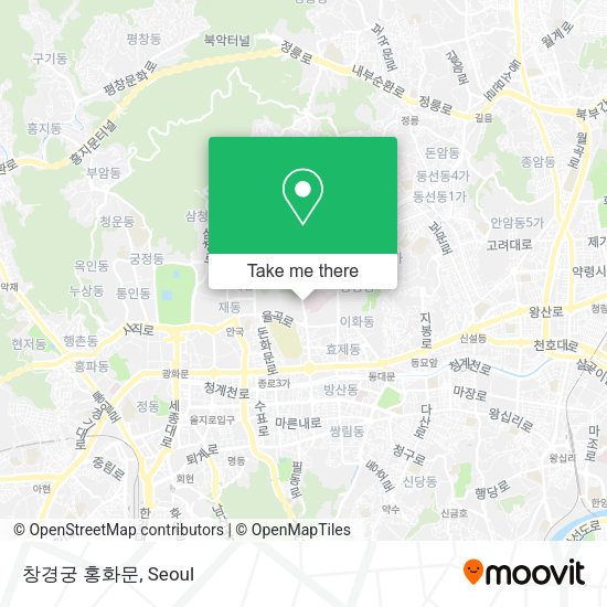 창경궁 홍화문 map