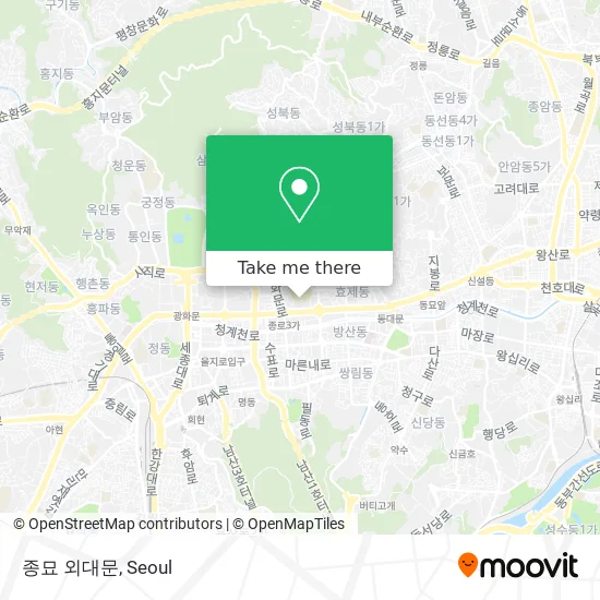 종묘 외대문 map