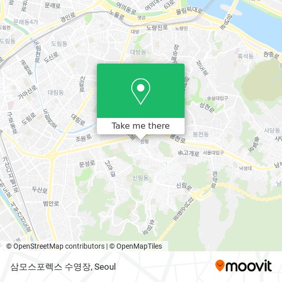 삼모스포렉스 수영장 map